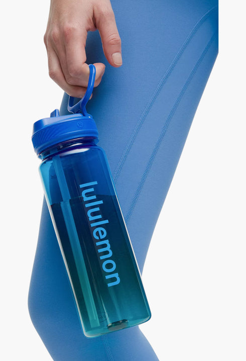 Poolside/Raceway Green - Back to Life Clear Bottle 24oz Straw Lid - GLAM MODA